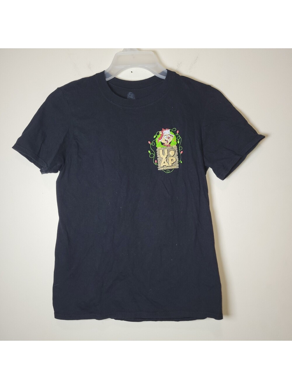 Universal Studios UAP Passholder Christmas Holiday T-Shirt Men's Black Small